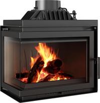 Kratki ketaus židinio įdėklas 8 kW - Skersmuo 150 mm - Kairė anga - Ekologinis dizainas - BImSchV 2, HKI sertifikatas - Švarus stiklas ir didelis efektyvumas