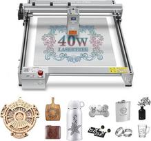 LASER TREE 40 W lazerinės graviravimo staklės, 40 W lazerinės pjovimo staklės su oro pagalba ir fiksuotu fokusavimu metalui ir medienai, 400 x 400 mm graviravimo paviršius