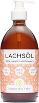 Lašišų aliejus šunims ir katėms su omega 3 ir 6, 500 ml, natūralus Norvegijos lašišų aliejus iš Atlanto lašišų, papildas šunims
