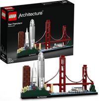LEGO 21043 San Francisko architektūra, modelis su Auksinių vartų tilto ir Alkatraso salos panorama, dovanų idėja kolekcininkams