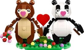 LEGO 40821 Meilės meškiukai - konstravimo rinkinys vaikams ir suaugusiesiems nuo 9 metų, 287 detalės, mielos meškiukų figūrėlės konstravimui ir demonstravimui, Valentino dienai ar jubiliejui