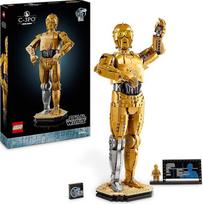 LEGO Star Wars 75398 C-3PO figūrėlė - kolekcinis modelis suaugusiesiems - su stovu, informacine lentele ir mini figūrėle konstravimui, žaidimui ir demonstravimui - dovanų idėja gerbėjams