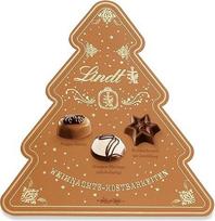 Lindt šokoladas | Kalėdų eglutės pralinijos Eglutė | 100 g | Elegantiški 6 šventinių rūšių šokoladiniai saldainiai, iš dalies su alkoholiu | Aukščiausios kokybės šokolado dovanų dėžutė Kalėdoms