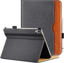 LUCMO dėklas, suderinamas su "iPad A16 11th Generation 2025 11 inch/iPad 10th Generation 10.9 Inch 2022", PU odos apsauginis dėklas su stovu, kortelių lizdas, planšetinio kompiuterio dėklas "iPad 2025 2022" - juodas