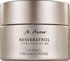 M. Asam Resveratrol Premium NT50 Lifting Cream (50 ml) - kremas nuo senėjimo, su hialuronu, drėkinamasis kremas visiems odos tipams