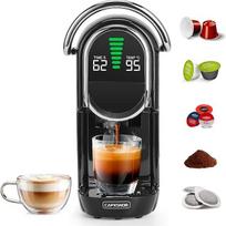 Magician1 Mini 5-in-1 kapsulių kavos aparatas Nespresso, Dolce Gusto, Lavazza A Modo Mio, ESE Pad, kavos milteliai, 20bar, 1450W, LED ekranas, 7 vandens lygiai, karšto ir šalto režimo kavos aparatas namams ir biurui