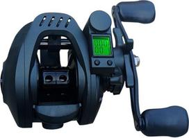 Metall-Baitcast-Rollen, LED-Bildschirm, elektroninės angelų juostos, didelis vėjas, 6,3:1, 8 kg, sveria 8 kg, belaidis, Gusstrommel, Radguss