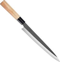 MITSUMOTO SAKARI 28 cm Yanagiba peilis, japoniškas sašimi peilis, profesionalus rankomis kaltas peilis suši (Fraxinus Mandshurica rankena ir išskirtinė medinė dėžutė)