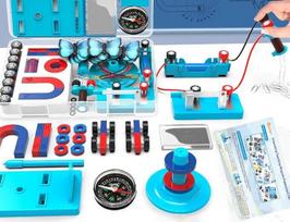 Mokslas Magnetai Eksperimentų rinkinys vaikams Elektros ir magnetizmo rinkinys studentams Stem Kit Fizikos laboratorija Pagrindinės grandinės priemonės mokymosi pradžiamoksliui