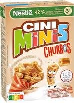 Nestlé Cini Minis Churros pusryčių dribsniai su 42 % viso grūdo dalių, 1 pakuotė (1 x 360 g)