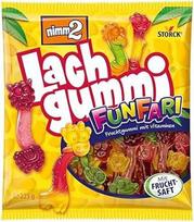 nimm2 Lachgummi FunFari, 1 x 225 g, vaisių guma su vaisių sultimis ir vitaminais
