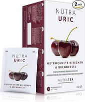 Nutra Tea Nutrauric Blister ir inkstų arbata, dilgėlių arbata skatina drenažą, gerina sąnarių sveikatą, 40 daugkartinio naudojimo arbatos maišelių, vaistažolių arbata su vyšniomis ir dilgėlėmis
