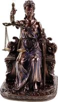 Parastone Figūrėlė Justitia Sėdinti - teisingumo deivė Bronzinis bronzos efektas Aukštis 17,5 cm