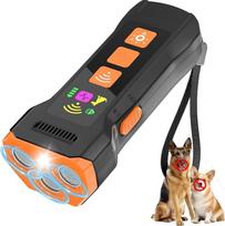 Pet Gentle Anti-Bell-Gerät, 2026 Ultraschall-Haustiertrainer mit HD-Display und LED-Taschenlampe, hilft übermäßiges Bellen einzudämmen, Trainings-Stopper für alle Hunderassen, für den Innen- und
