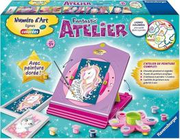 Ravensburger Fantastic' Atelier d'Art Number - kūrybinis rinkinys - piešimas pagal skaičius - atpalaiduojanti ir kūrybiška veikla - nuo 7 metų - 29034 - prancūziška versija