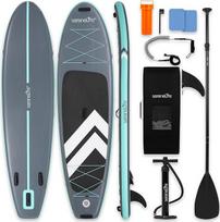 SereneLife Stand Up Paddling Board Aufblasbar, SUP 84cm bis 160kg für Erwachsene - Standup Paddle Board Set mit Paddel, Pumpe, Rucksack (3,2 m)
