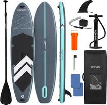 SereneLife Stand Up Paddling Board Aufblasbar, SUP Board Extra Breit 89cm 200kg für Familie - Standup Paddle Board Set, auch für Hunde geeignet, mit Paddel, Pumpe, Rucksack
