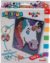 Simba Art and Fun Sequin Unicorn, lėkštelė 18 x 18 cm, 700 žvynelių, rašiklis, nuo 5 metų