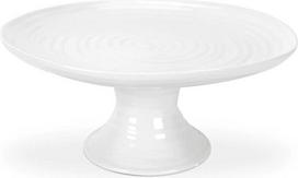 Sophie Conran for Portmeirion "Footed Cake Plate", baltas porcelianas, 24,5 x 24,5 x 11 cm