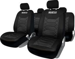SPARCO universalus rinkinys SPC1016 Pilnas automobilio sėdynių užvalkalas "Honeycomb Black