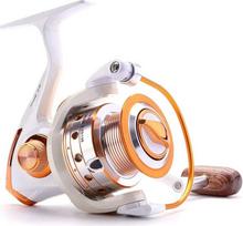 Spiningo ritė 12BB + 1 guolio rutuliukai 500-9000 serijos "Slinky" spiningo ritė Valčių uolos Žvejybos ratas DShanLa (guolių kiekis: 13, spalva: balta)