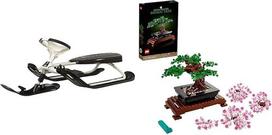 STIGA Snowracer Curve GT Road Luge vairuojamosios rogės vaikams ir suaugusiesiems ir "Lego Icons Bonsai" medis