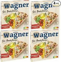 Su "Pufai Grocery", "Original Wagner Die Backfrische Pizza" Vištienos pica 370 g x 4 gabaliukai [šviežumo garantija]