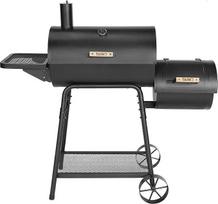 TAINO KAMAYO rūkykla Rūkykla Rūkyklės stovas Grilis su anglimis Mažas BBQ grilis su vežimėliu Grilio židinys 132 x 56 x 118 cm (plotis x gylis x aukštis)