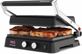 Taurus - Sumuštinių keptuvė "Grill Bistro" 2600 W | 2-in-1 grilis ir kepimo plokštė | 29 x 23 cm | Neprisvyranti be PFOA | Dviguba kaitinimo technologija | 30 min. laikmatis, juoda, metalinė