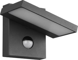 Trio Leuchten Horton 226360142 LED lauko sieninis šviestuvas iš lieto aliuminio, antracito spalvos, su 8 W LED ir judesio jutikliu
