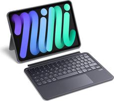 UGREEN "iPad" dėklas su klaviatūra "Bluetooth iPad" dėklas su jutikliniu kilimėliu, QWERTZ, magnetinis nuimamas dizainas, foninis apšvietimas, tylūs mygtukai, tinka "iPad 11/Air/Pro/A6", 10,9 colio/11 colių