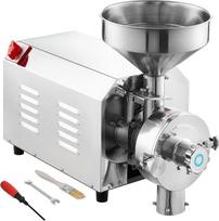 VEVOR Sojos pupelių malūnas Komercinis prieskonių malūnas 2200W, kukurūzų malūnas 50kg/h nerūdijančio plieno kukurūzų malūnas, pramoninis miltų malūnas pipirams Sojos pupelės Žemės riešutai Kukurūzų grūdai 605 x 290 x 460mm