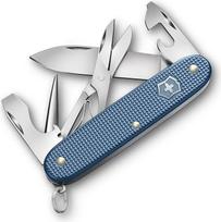 Victorinox Pioneer X Alox Limited Edition 2026 kišeninis peilis, 9 funkcijų, vidutinio dydžio, šveicariškas, daugiafunkcinis peilis su žirklėmis, su dovanų dėžute, ledyninės mėlynos spalvos