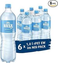 VILSA natūralus mineralinis vanduo 6 x 1,00 L PET