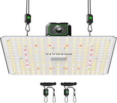 VIVOSUN LumaLight 100 W LED augalų lempa, pilno spektro auginimo lempa su dideliu PPFD, reguliuojama auginimo šviesa kambariniams augalams, auginimui, daržovėms ir gėlėms, idealiai tinka auginimo palapinėms 60 x 60 cm