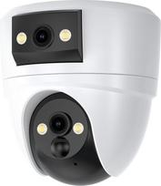VSTARCAM 2K stebėjimo kamera su dvigubu objektyvu ir 5200 mAh UPS akumuliatoriumi, montavimas ant lubų, 360° PTZ ir platus kampas, "WiFi 6", 0GBP nemokamas debesis, spalvotas naktinis matymas, vidaus kamera