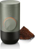 WACACO Camping Coffee Machine Portable Compatible Ground Coffee, nedidelis kelioninis kavos aparatas, valdomas rankiniu būdu, mini kavos aparatas kelionėms, Minipresso GR2, pilkas/ alyvuogių spalvos