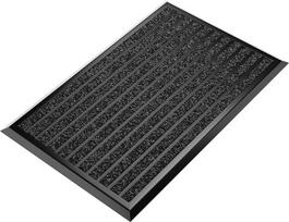 WEST & EAST durų kilimėlis su juodu aliuminio kraštu 50 x 80 cm, Aliuminio durų kilimėliai, Durų kilimėlis, Dirt Trapper Mat, Dirt Trapper Mat, Lauko durų kilimėlis