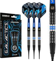 WINMAU Darts Galactics Series 90% Profesionalus volframo strėlių rinkinys su strėlių skrituliukais ir strėlių koteliais - galimi svoriai: 18 g minkštas antgalis, 24 g ir 26 g plieninis antgalis.