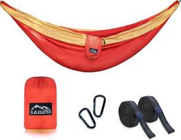 XXL Premium lauko kempingo hamakas 2 žmonėms su XXL tvirtinimu ir pakaba Kelionės hamakas Ultralight