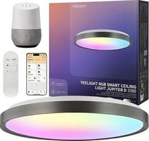 Yeelight išmanusis lubų šviestuvas, LED lubų šviestuvas, RGB lubų apšvietimas, 60 W, 3800 liumenų, 2700 K-6500 K, reguliuojamas apšvietimas, suderinamas su "Alexa", skirtas svetainei, miegamajam, virtuvei, prieškambariui, 60