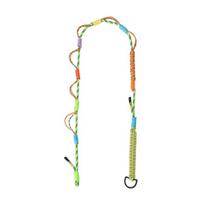 Tactical Multifunction Handmade Paracord Crossbody Strap Outdoor Travel Bag Strap Mobile Phone Lanyard Adjustable Waist Belt žalia