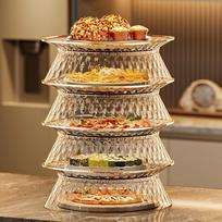Stackable Insulated Transparent Food Cover skaidrios baltos spalvos