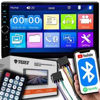 Radio Samochodowe Bluetooth 2Din Wyświetlacz 7  Usb Sd Aux Dotykowy Ekran