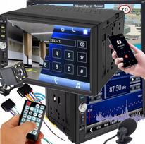 Radio Samochodowe Bluetooth 2Din 7  Długi Usb Aux Sd Pilot Dotykowy Ekran