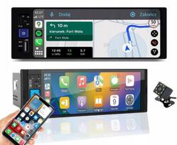 Radio Samochodowe Nawigacja 1Din Android Bt Usb Aux Kamera Cofania Carplay