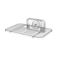 Transparent Suction Cup Router Shelf Wall-Mounted No-Drill No-Drill Storage Holder Removable Suction Cup Space Saving Shelf skaidri