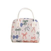 Insulated Lunch Bag Portable Handheld Bento Box Carrier Thermal Food Storage Tote for Students and Office Use one size