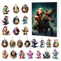 24pcs Dragon Themed Blind Box Keychain Set with Various Designs and Hanging Loop for Collectors and Gift Purposes Suitable for Display or Decoration