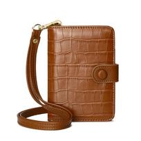 Multifunction Leather Passport Holder Waterproof Rfid Blocking Wallet Halter Passport Cover  Travel ruda